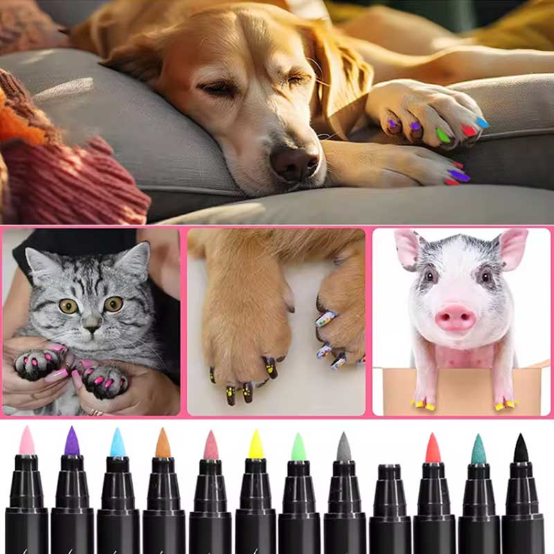 pet hund nail art penn