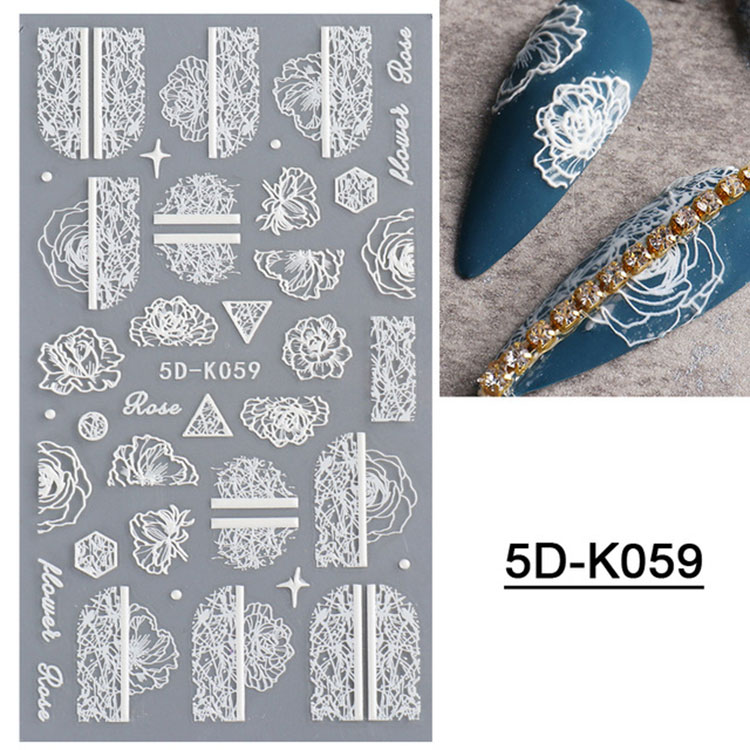 5d stereoskopiske pregede blomster