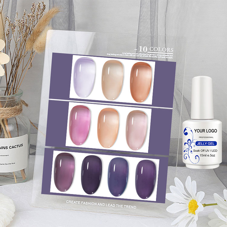 60 farger Ice Jelly Gel Polish