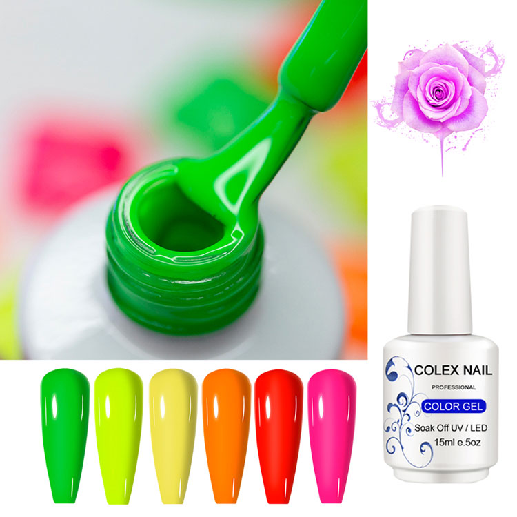 80 farger 15 ml ren gel neglelakk