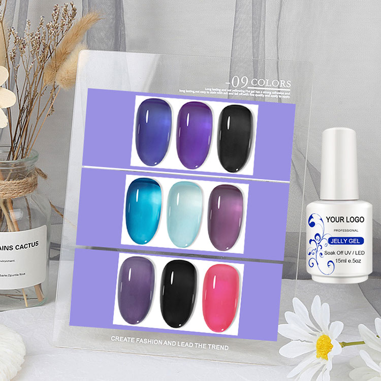 90 farger Ice Jelly Gel Polish