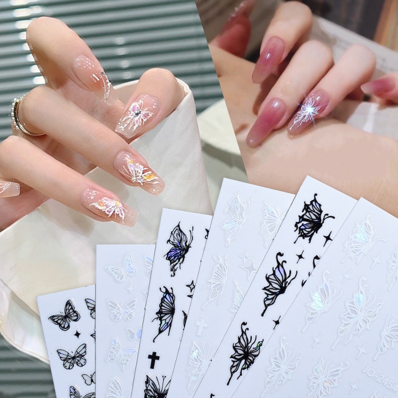 Butterfly Nail Art-klistremerker