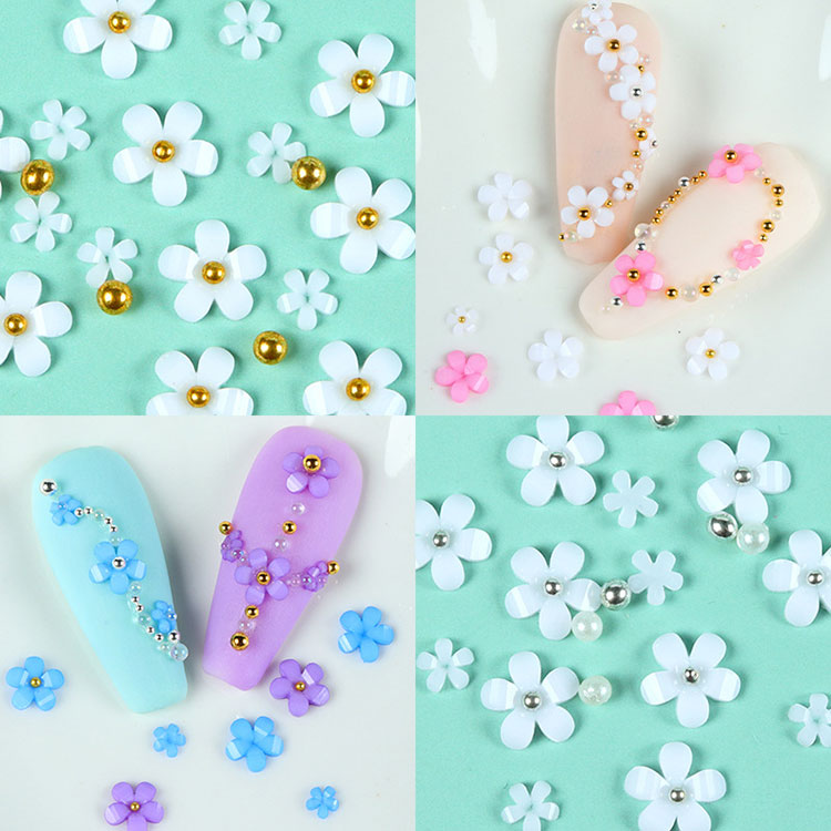 Blomster Nail Art Tilbehør