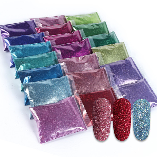 Holografiske Glitters Pigment Nail Art Powders