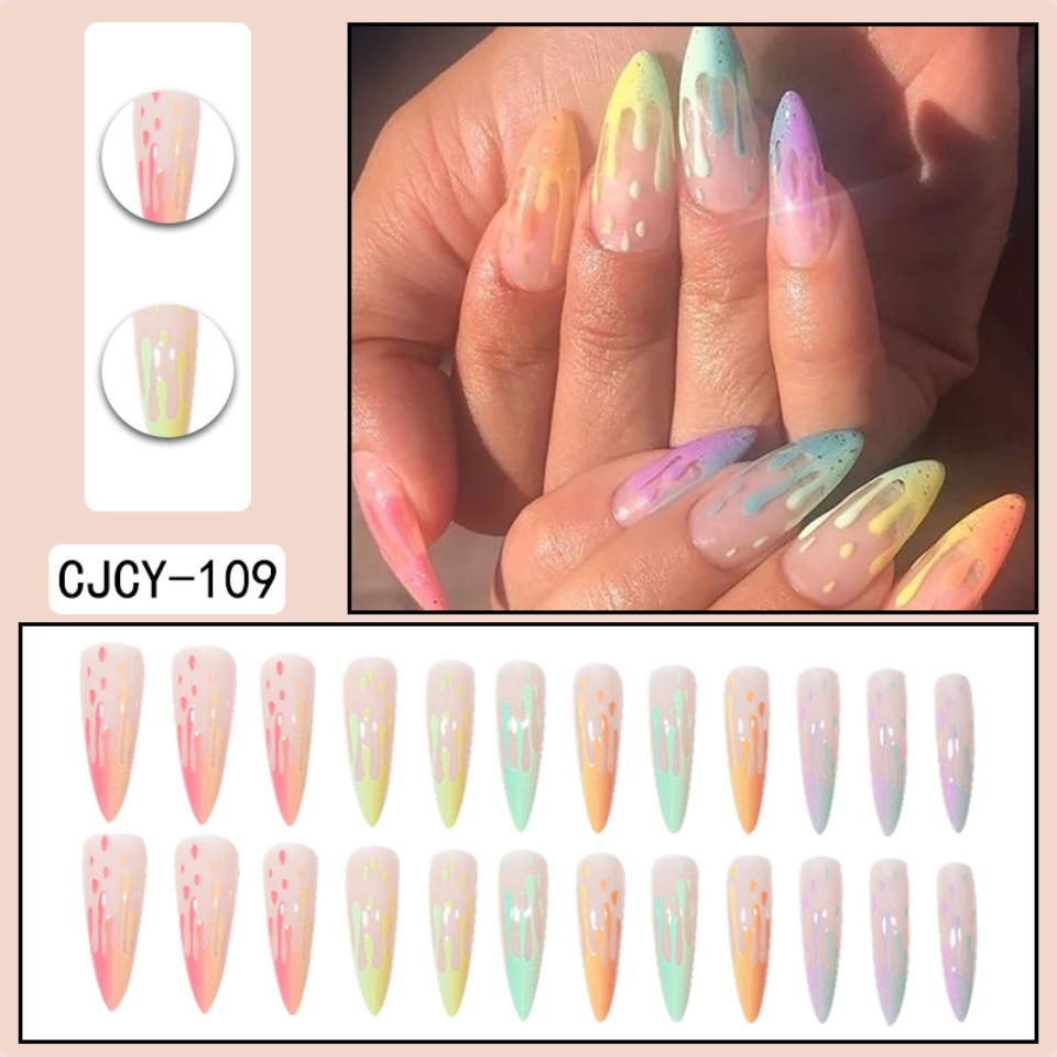 Rainbow falske negler